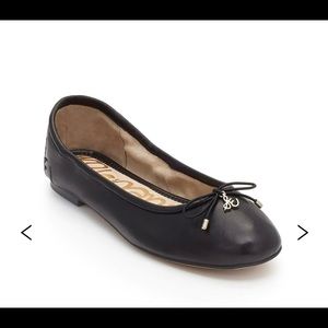 Sam Edelman Felicia Black Leather Flat